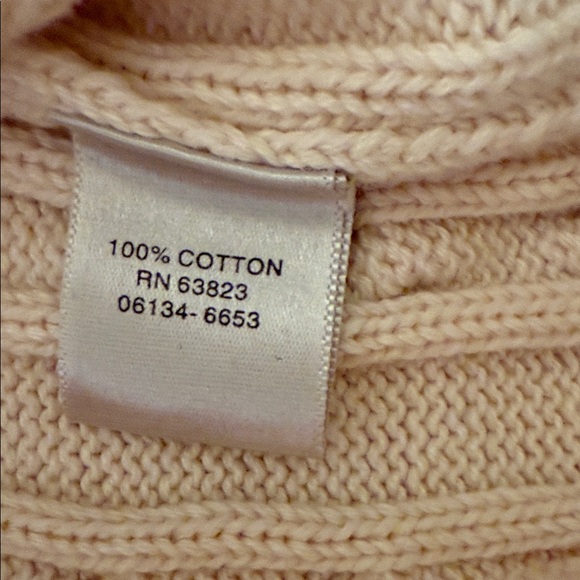 Christopher & Banks V-Neck Preppy Sweater in Cotton - Cream and Olive - Picture 6 of 10